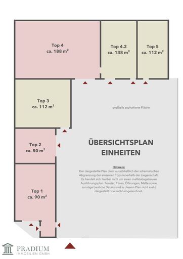 Übersichtsplan Top's
