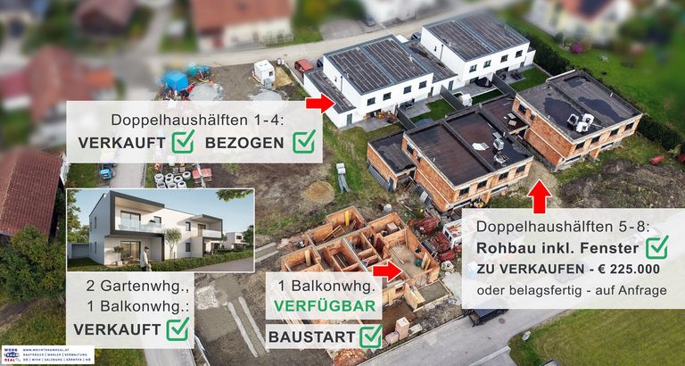 Bauprozess - 1 Balkonwohnung noch verfügbar!