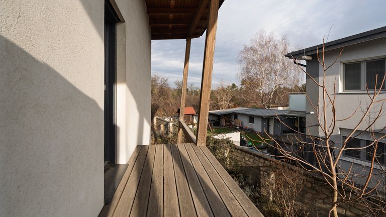 Balkon ohne Geländer