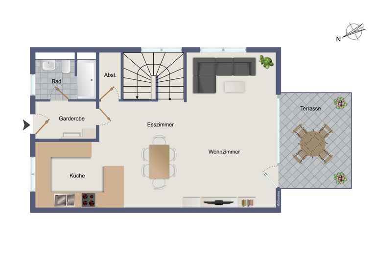schematischer Grundriss EG