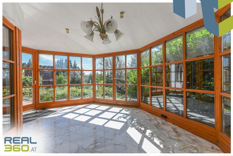 Wintergarten bei Wohnzimmer