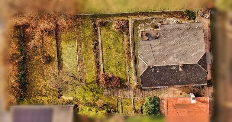 Blick auf die Liegenschaft