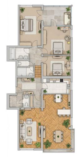 Grundriss Skizze - Einrichtungsvorschlag