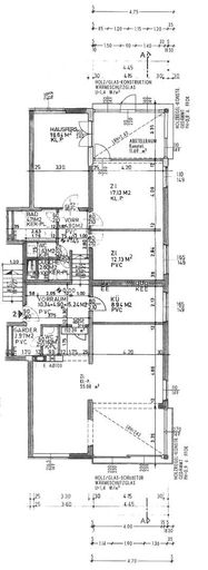 Grundriss Skizze Bestand mit Bemassung