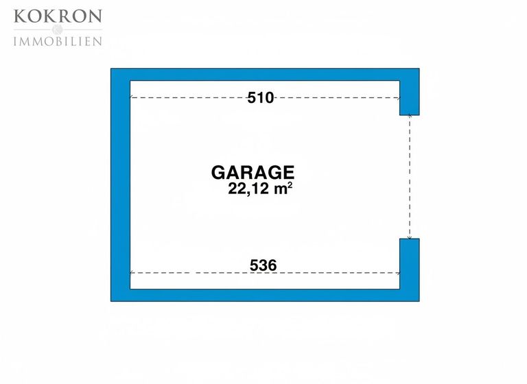 Garagenplan mit KI bereinigt