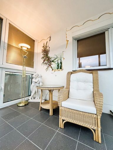 Verglaster Balkon 1 mit ca. 10m²