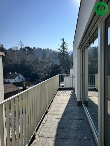 Terrasse vor Schlafzimmer und Bad