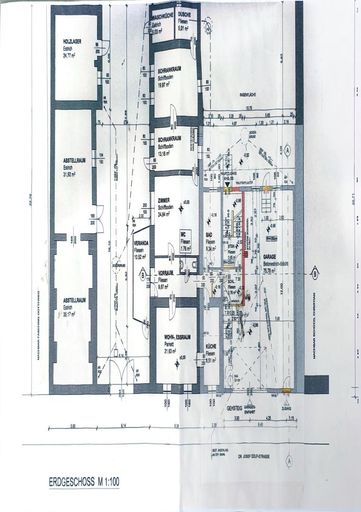 Originalplan EG mit Garage
