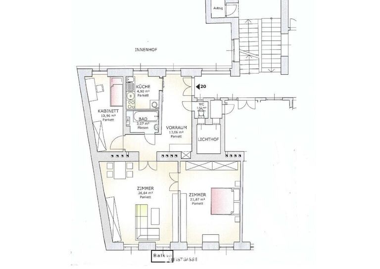 Grundriß Kleistgasse