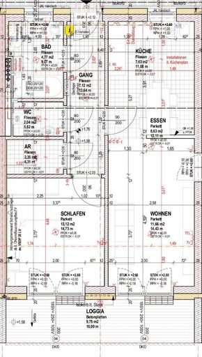 Grundrissplan Top C13