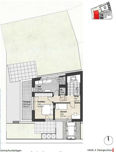 Grundrissplan OG Haus A