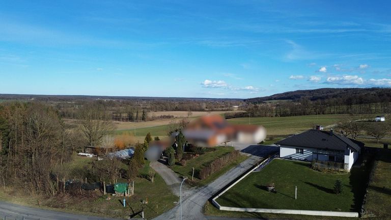 Drohnenansicht Zufahrt