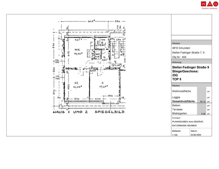 Wohnungsplan