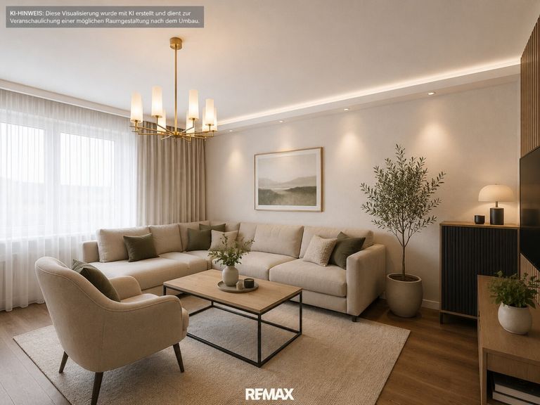 KI Visualisierung Wohnzimmer