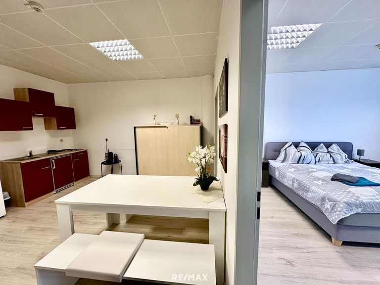 Zimmer und Essbereich