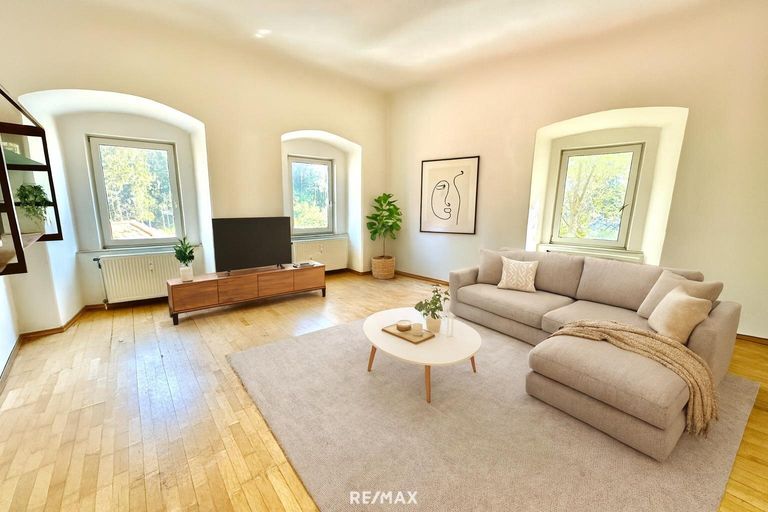 virtuelles Homestaging Wohnzimmer 