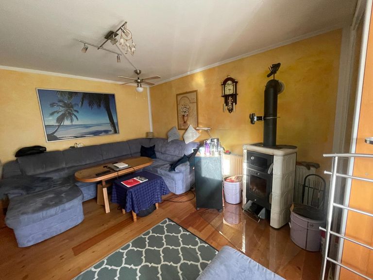 Wohnraum mit Kaminofen