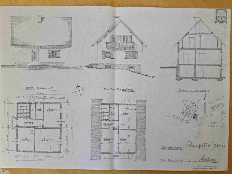 Einreichplan Haus