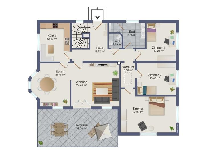 Grundriss Obergeschoß