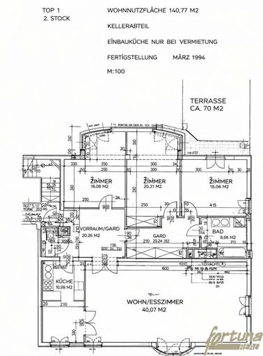 Plan mit 1 Zimmer weniger