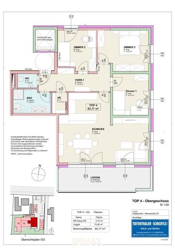 Wohnungsplan TOP 4