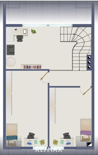 Grundriss gezeichnet Dachgeschoss