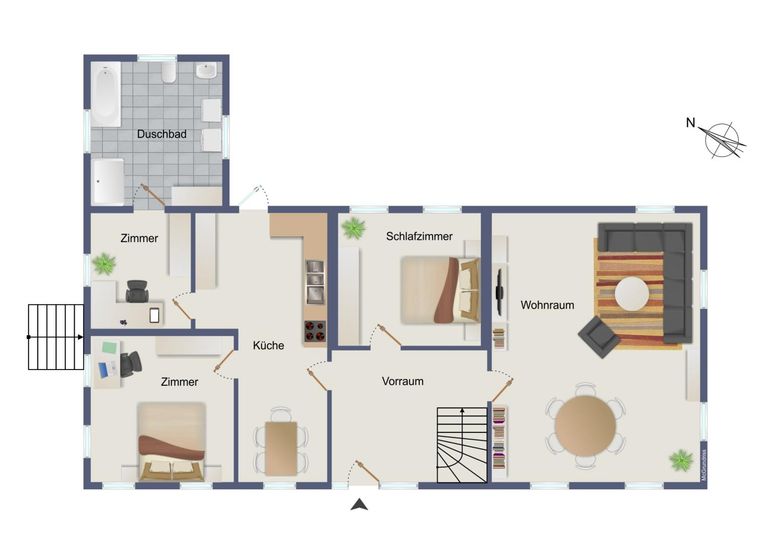 Grundriss schematisch EG
