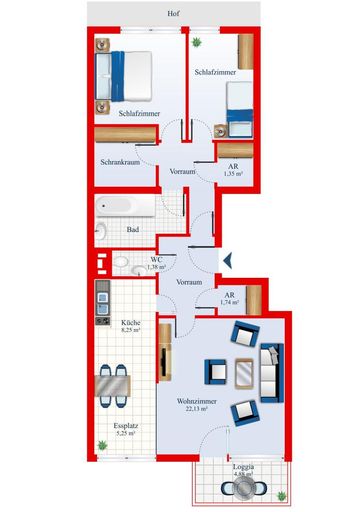 12. Mietwohnung 1120 Wien - Grundriss