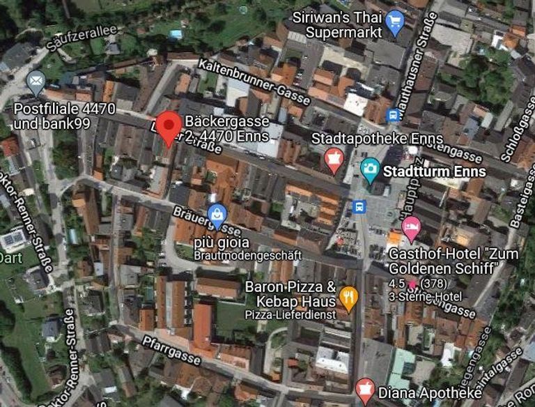 Zentrale Lage im Ennser Kerngebiet