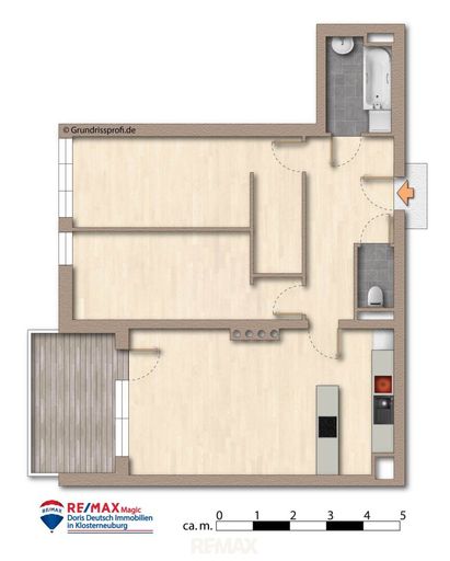 Grundriss unmöbliert