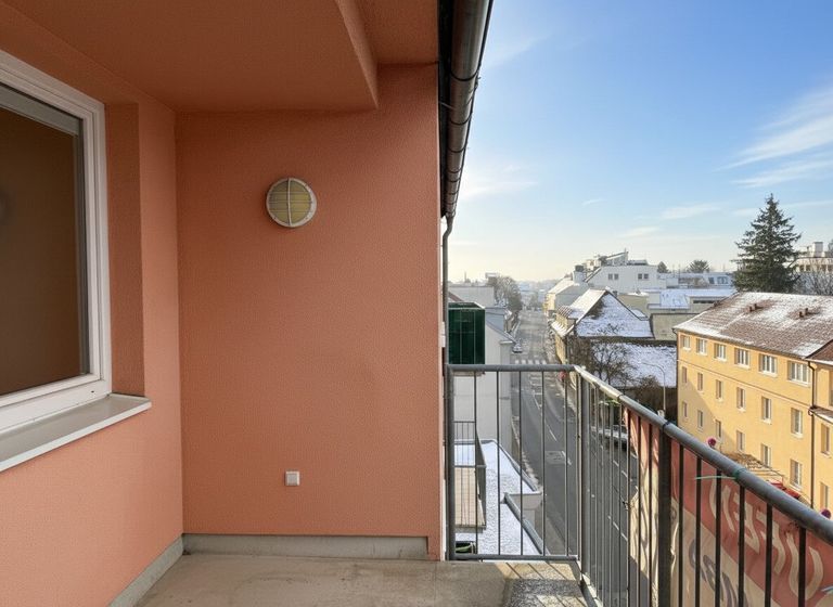 Ausblick vom Balkon Richtung Stadtplatz