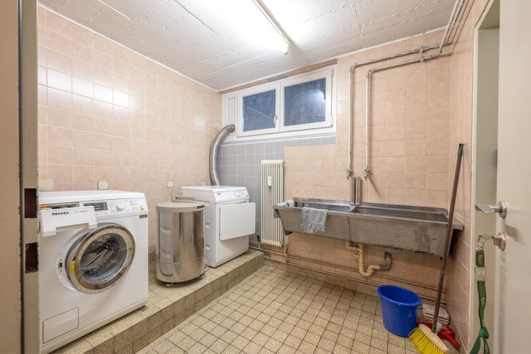 Innenansicht der Waschküche