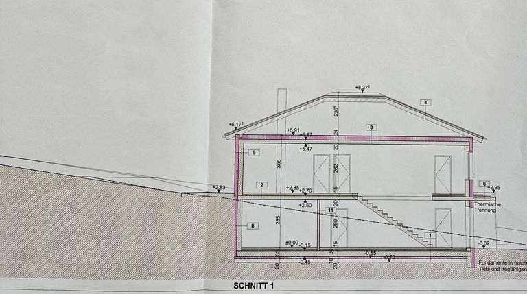 Schnitt Plan
