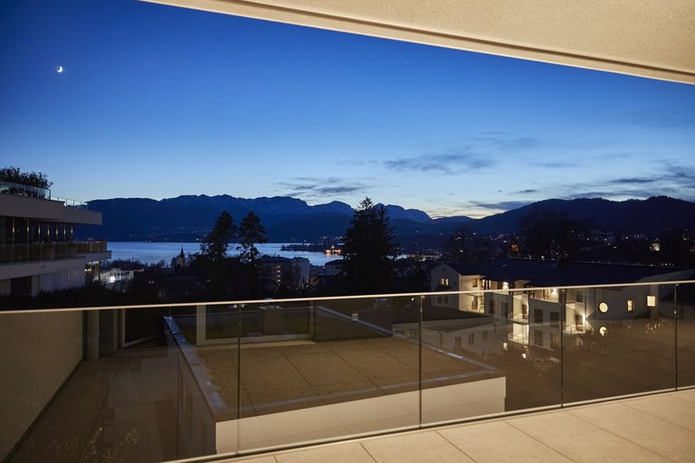 Ausblick Nachts Terrasse