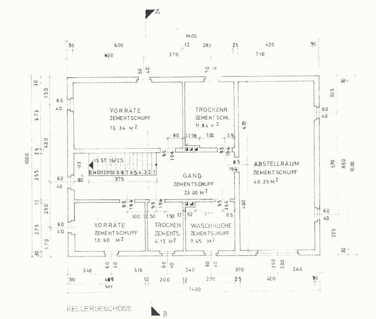 Haupthaus Plan Keller