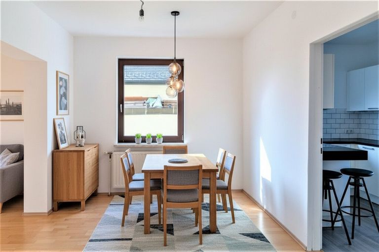 Essbereich. KI generiert Einrichtung