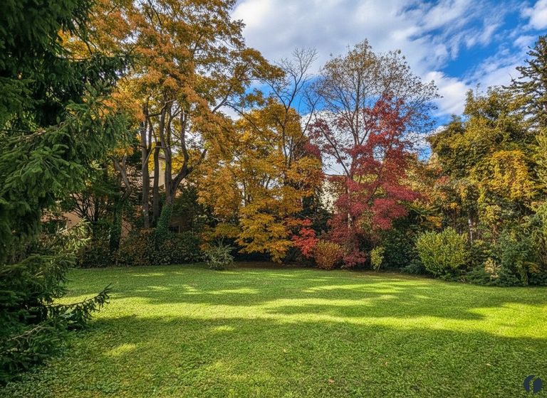 Großer Gemeinschaftsgarten zur Erholung