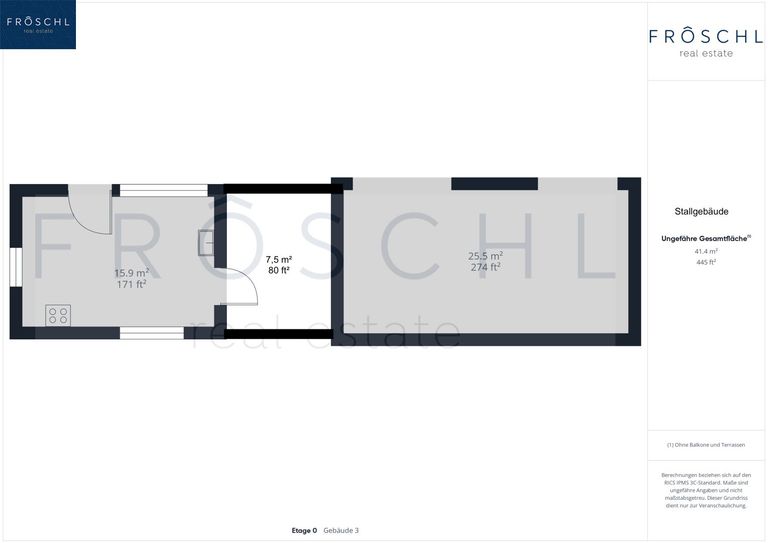 Pferdestall Erdgeschoss