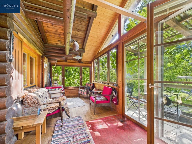 Blick auf die Veranda