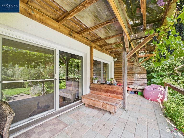 Blick auf die Terrasse