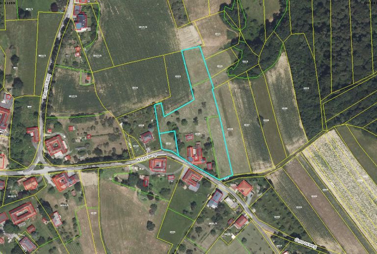 Katasterplan Ausschnitt