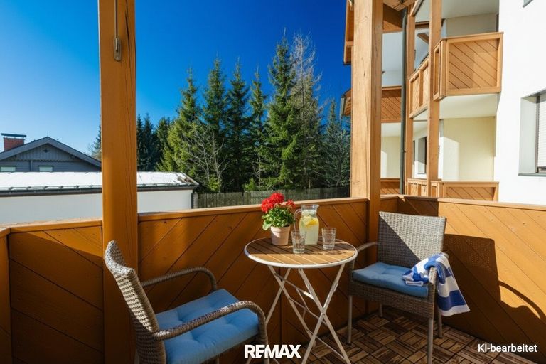 Balkon möbliert
