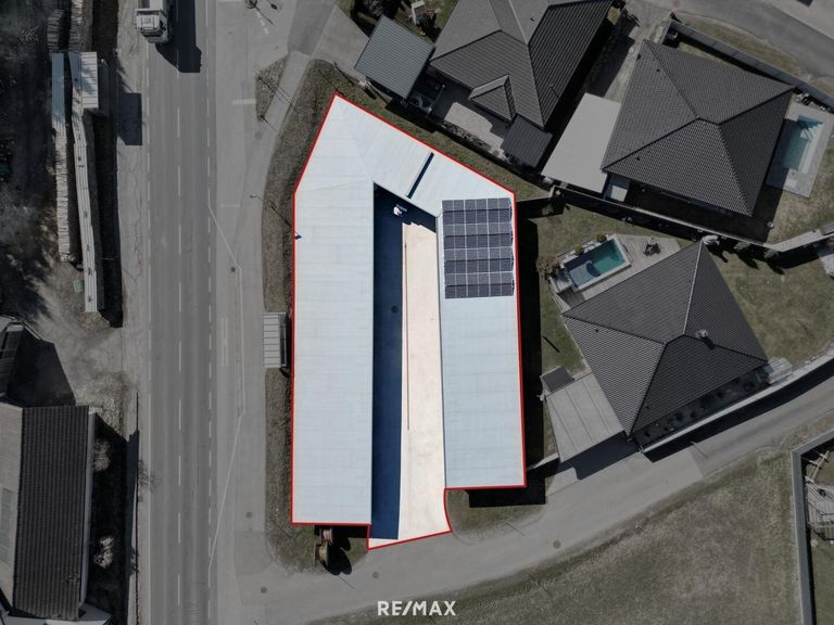 Garagenpark von der Vogelperspektive