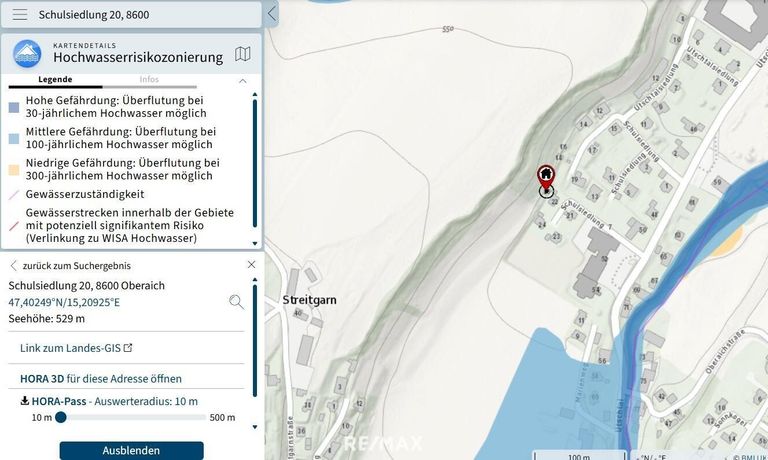 keine Hochwasserzone