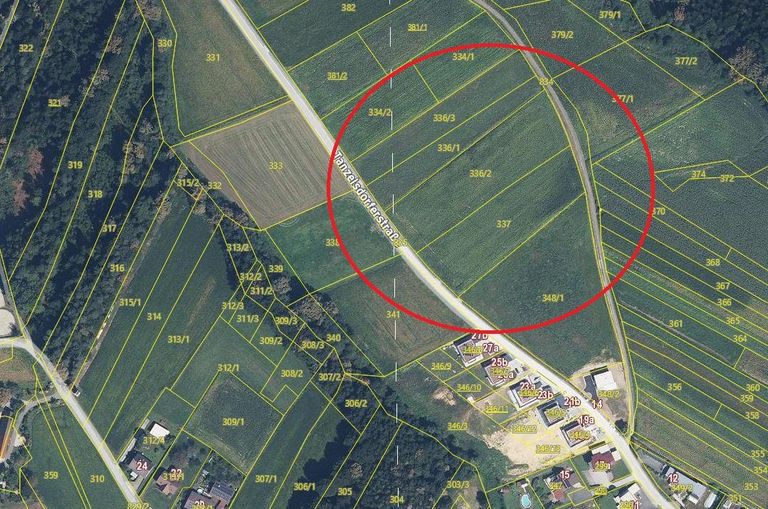 Kataster Baugrundstücke Tanzelsdorferstraße Groß S