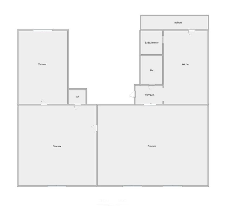 Schematischer Grundriss