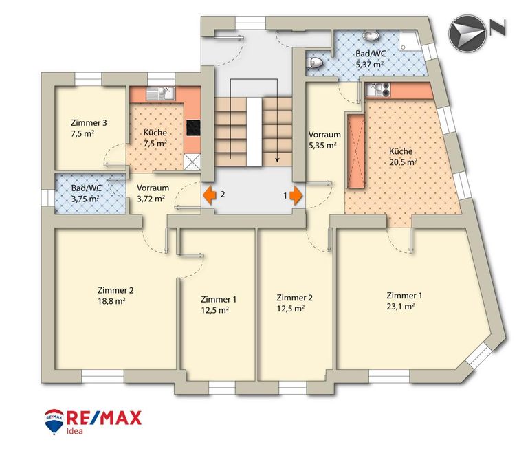 Erdgeschoß Top 1, Top 2_0