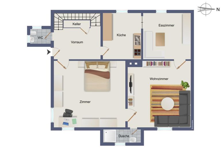 schematischer Grundriss EG