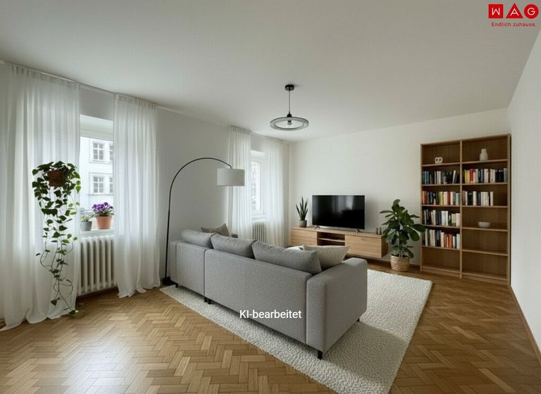 Möblierungsvorschlag Wohnzimmer KI generiert