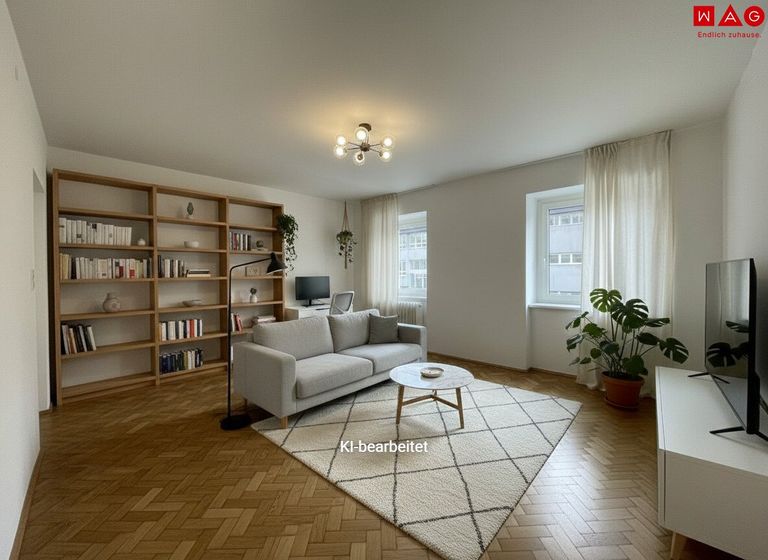 Möblierungsvorschlag Wohnzimmer KI generiert